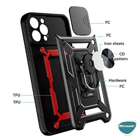 Microsonic Xiaomi Mi 11 Lite Kılıf Impact Resistant Kırmızı