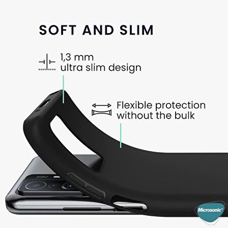 Microsonic Matte Silicone Xiaomi Mi 11T Pro Kılıf Mavi