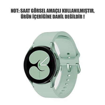 Microsonic Samsung Galaxy Watch 4 Classic 42mm Kordon Solid Silicone Band Açık Yeşil