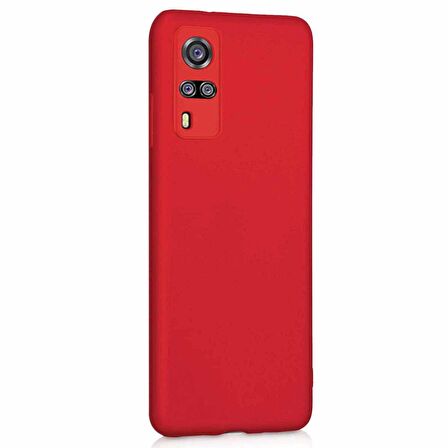 Microsonic Matte Silicone Vivo Y53s Kılıf Kırmızı