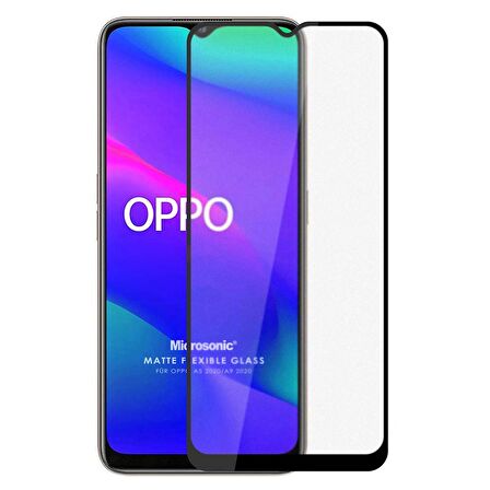 Microsonic Oppo A9 2020 Seramik Matte Flexible Ekran Koruyucu Siyah