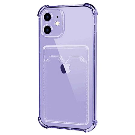 Microsonic Apple iPhone 11 Card Slot Shock Kılıf Lila