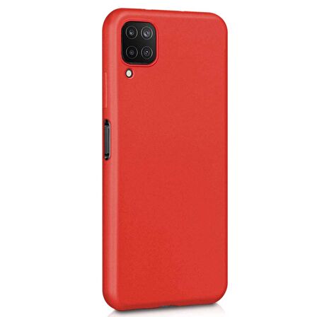 Microsonic Matte Silicone Samsung Galaxy A22 4G Kılıf Kırmızı