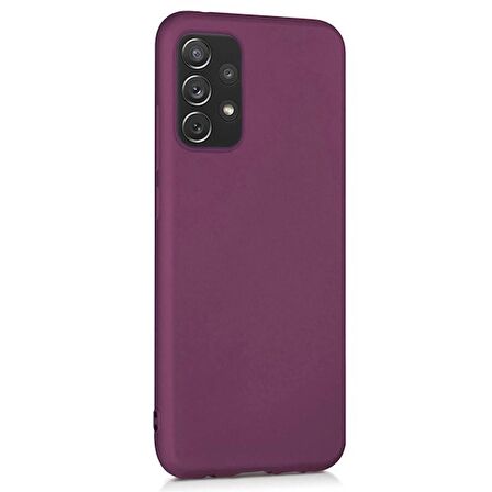 Microsonic Matte Silicone Samsung Galaxy A53 5G Kılıf Mor