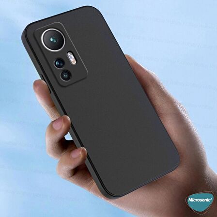 Microsonic Matte Silicone Xiaomi Mi 12 Kılıf Mor