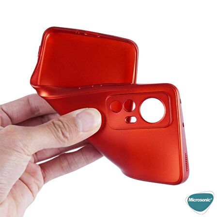 Microsonic Matte Silicone Xiaomi Mi 12 Kılıf Rose Gold