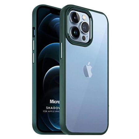 Microsonic Apple iPhone 12 Pro Max Kılıf Shadow Planet Koyu Yeşil