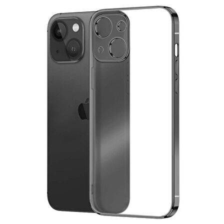Microsonic Apple iPhone 13 Kılıf Square Matte Plating Siyah