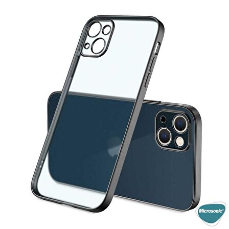 Microsonic Apple iPhone 13 Kılıf Square Matte Plating Siyah
