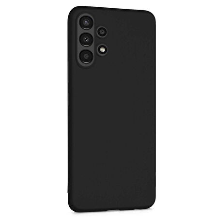 Microsonic Matte Silicone Samsung Galaxy A13 4G Kılıf Siyah
