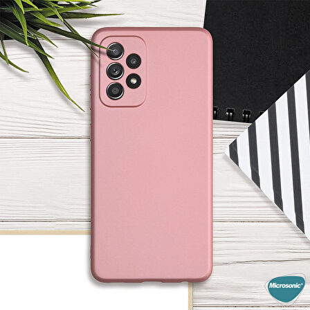 Microsonic Matte Silicone Samsung Galaxy A13 4G Kılıf Siyah