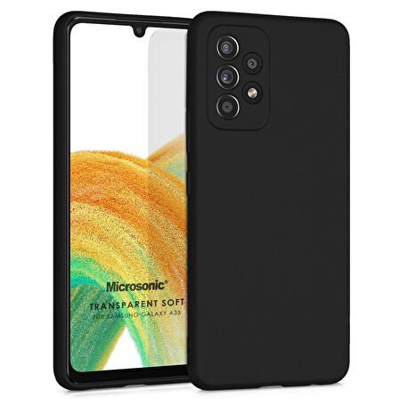 Microsonic Matte Silicone Samsung Galaxy A33 5G Kılıf Siyah