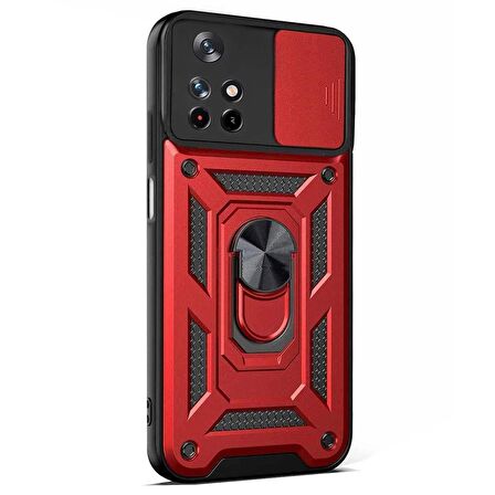Microsonic Xiaomi Poco M4 Pro Kılıf Impact Resistant Kırmızı