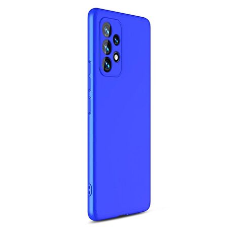 Microsonic Samsung Galaxy A53 5G Kılıf Double Dip 360 Protective Mavi