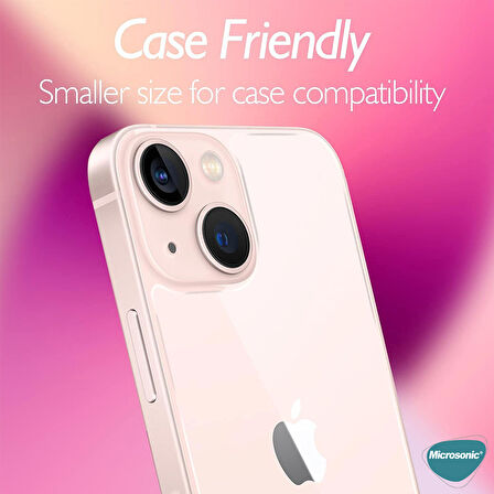 Microsonic Apple Uyumlu iPhone 13 Arka Temperli Cam Ekran Koruyucu