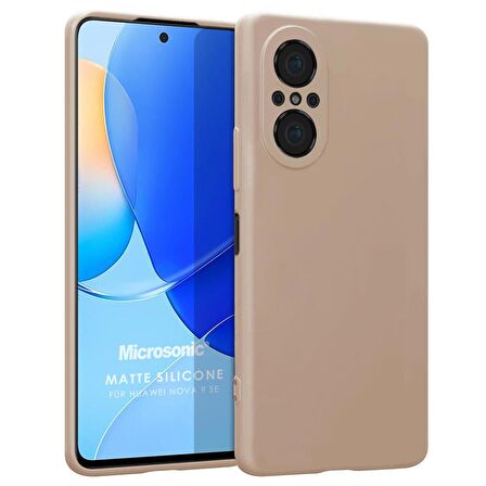 Microsonic Matte Silicone Huawei Nova 9 SE Kılıf Gold
