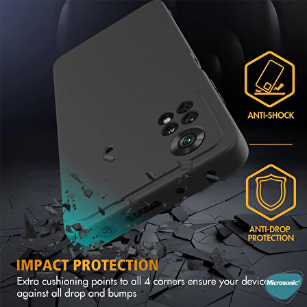 Microsonic Matte Silicone Xiaomi Poco X4 Pro 5G Kılıf Gold