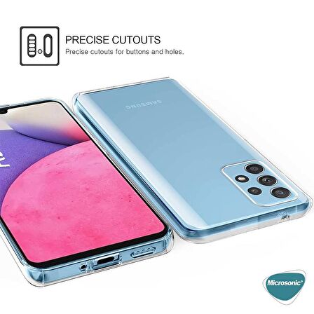 Microsonic Samsung Galaxy A33 5G Kılıf 6 Tarafı Tam Full Koruma 360 Clear Soft Şeffaf
