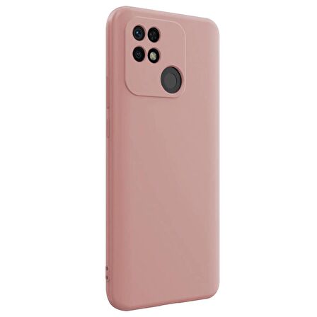 Microsonic Matte Silicone Xiaomi Poco C40 Kılıf Rose Gold