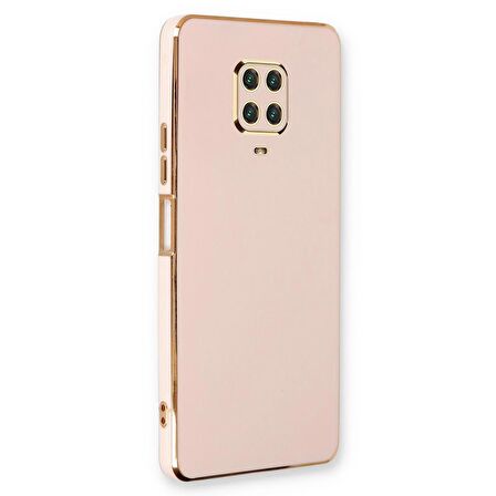 Microsonic Xiaomi Redmi Note 9 Pro Max Kılıf Olive Plated Pembe