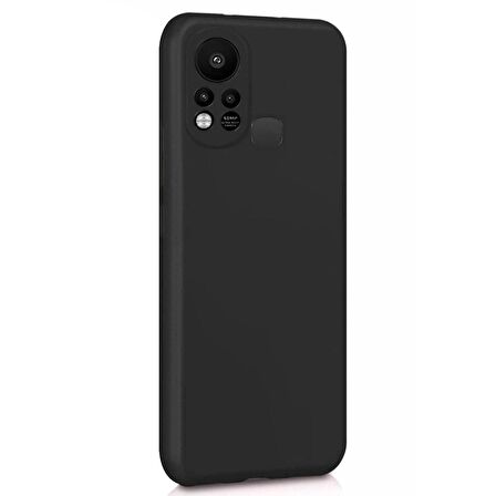 Microsonic Matte Silicone Infinix Hot 11S Kılıf Siyah