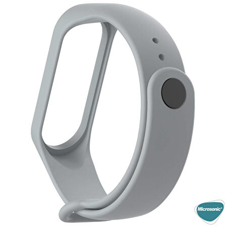 Microsonic Xiaomi Mi Band 7 Silikon Kordon Gri