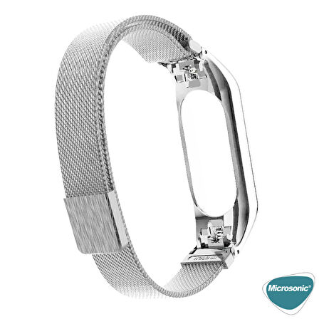 Microsonic Xiaomi Mi Band 7 Milanese Loop Kordon Gümüş