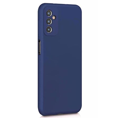 Microsonic Matte Silicone Samsung Galaxy M13 Kılıf Lacivert