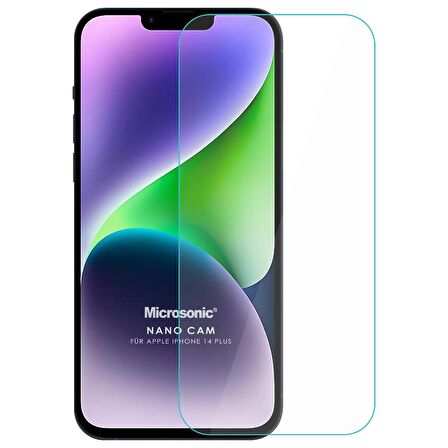 Microsonic Apple Uyumlu iPhone 14 Plus Nano Glass Cam Ekran Koruyucu