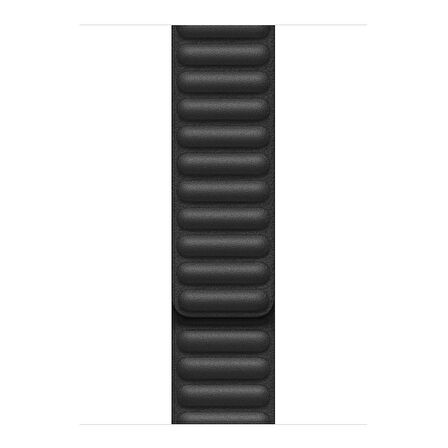 Microsonic Apple Watch Series 8 45mm Kordon Leather Link Band Siyah