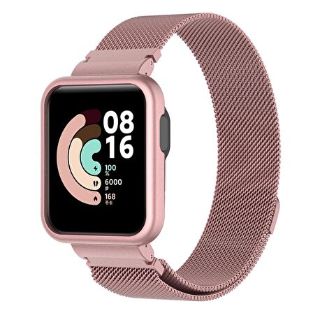 Microsonic Xiaomi Redmi Watch 2 Lite Milanese Loop Kordon Pembe