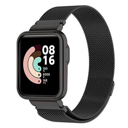 Microsonic Xiaomi Redmi Watch 2 Lite Milanese Loop Kordon Siyah