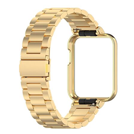 Microsonic Xiaomi Redmi Watch 2 Lite Metal Stainless Steel Kordon Gold