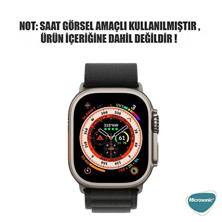 Microsonic Apple Watch Series 8 45mm Kordon Alpine Loop Siyah