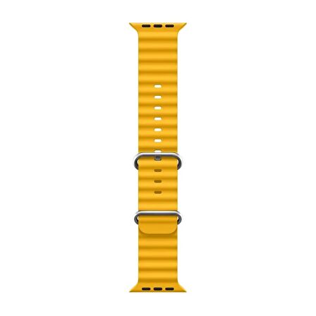 Microsonic Apple Watch SE 2022 44mm Kordon Ocean Band Sarı