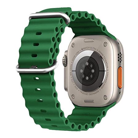 Microsonic Apple Watch Series 8 41mm Kordon Ocean Band Yeşil