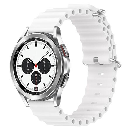 Microsonic Samsung Gear S3 Frontier Kordon Ocean Band Beyaz