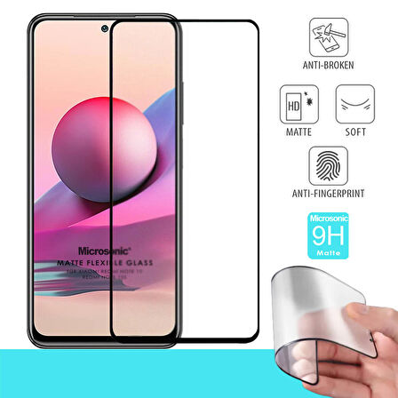 Microsonic Xiaomi Poco M5s Seramik Matte Flexible Ekran Koruyucu Siyah