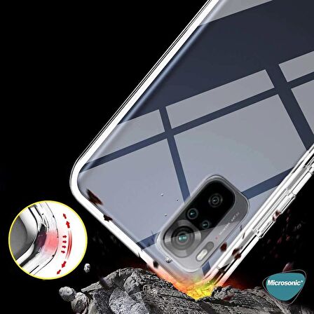 Microsonic Xiaomi Poco M5s Kılıf 6 Tarafı Tam Full Koruma 360 Clear Soft Şeffaf