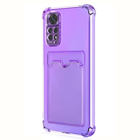 Microsonic Xiaomi Redmi Note 11S Card Slot Shock Kılıf Lila