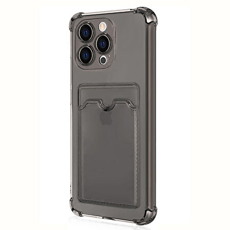 Microsonic Apple iPhone 14 Pro Max Card Slot Shock Kılıf Füme