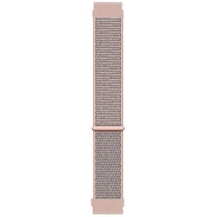 Microsonic Amazfit GTS 4 Mini Hasırlı Kordon Woven Sport Loop Rose Gold