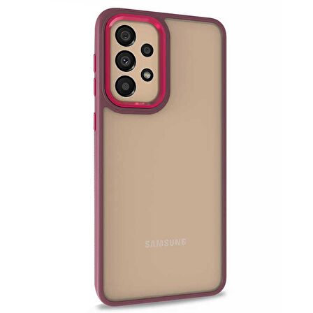 Microsonic Samsung Galaxy A23 Kılıf Bright Planet Kırmızı