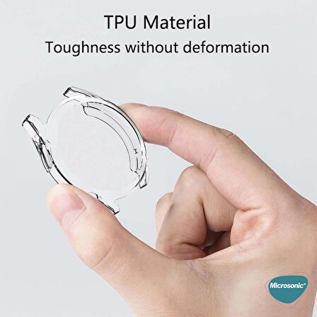 Microsonic Huawei Watch GT3 42mm Kılıf 360 Full Round Soft Silicone Siyah