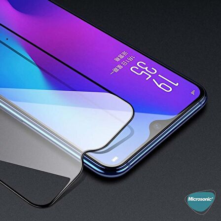 Microsonic Samsung Galaxy A04S Tam Kaplayan Temperli Cam Ekran Koruyucu Siyah