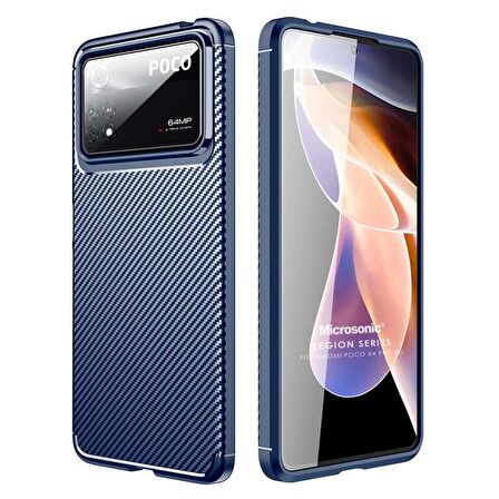Microsonic Xiaomi Poco X4 Pro 5G Kılıf Legion Series Lacivert