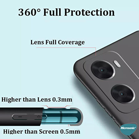 Microsonic Matte Silicone Oppo A76 Kılıf Lacivert