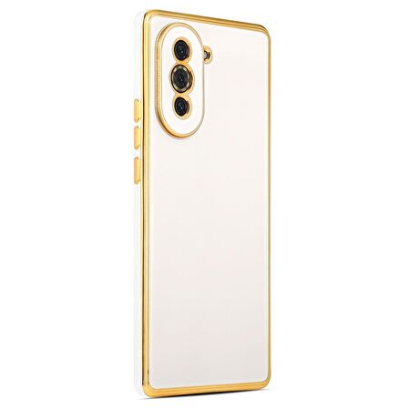 Microsonic Huawei Nova 10 Kılıf Olive Plated Beyaz