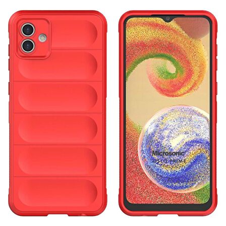 Microsonic Samsung Galaxy A04 Kılıf Oslo Prime Kırmızı