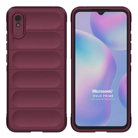 Microsonic Xiaomi Redmi 9A Kılıf Oslo Prime Bordo